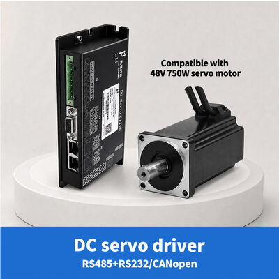 24-60V 12A DC Servo Drive 2500 Line Incremental Encoder RS232 RS485 CAN  Overload Applicable to AGV electric forklifts